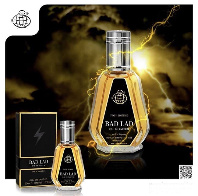 عطر ادکلن 50 میل مردانه کارولینا هررا بد بوی فراگرنس ورد بد لد Fragrance World Carolina Herrera Bad Lad Bad Boy