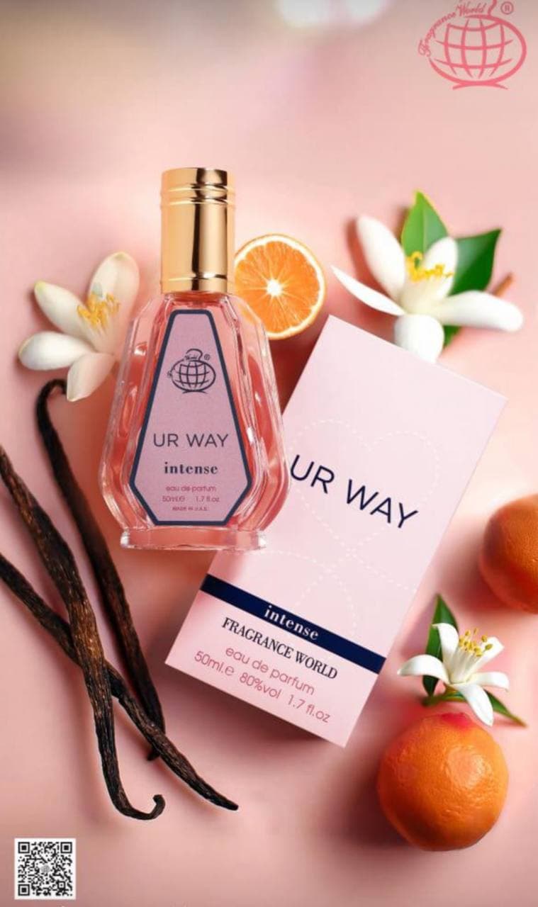 عطر ادکلن 50 میل مای وی اینتنس فراگرنس ورد fragrance world 50ml ur way intense