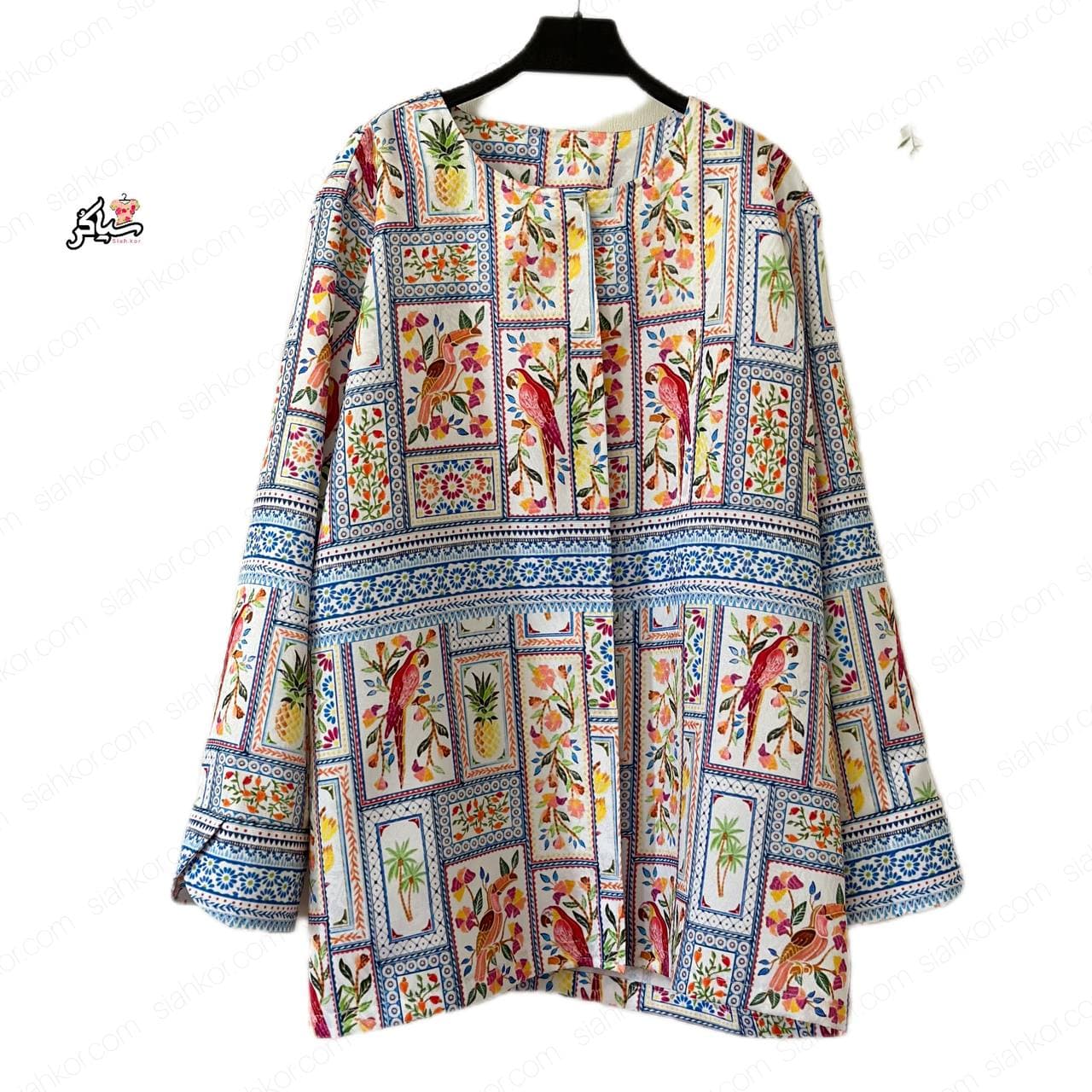 تک کت ژاکارد سایز بزرگ طرح ایران
