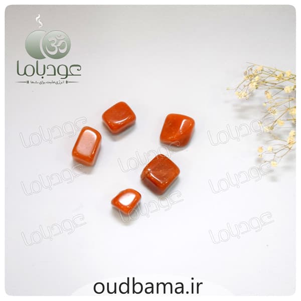 سنگ عقیق سرخ کارنلین اصل شفابخش ، خوش شانسی و خیر و برکت