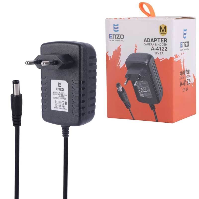 آداپتور مودم 12v ولت 2A آمپر انزو ENZO A-4122 — تصویر ۲
