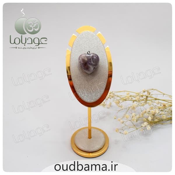 آویز آمیتیست سنگ جذب آرامش و کاهش استرس — تصویر ۹