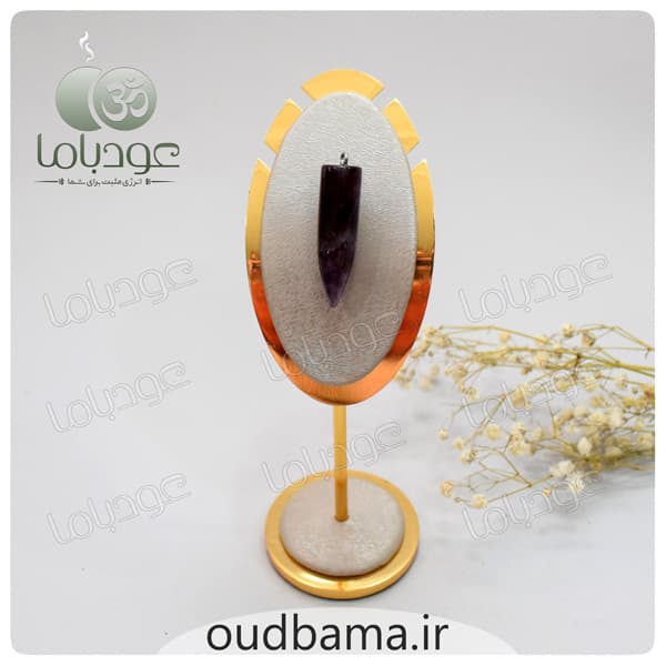 آویز آمیتیست سنگ جذب آرامش و کاهش استرس — تصویر ۴