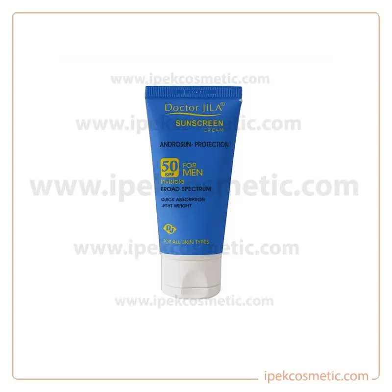 ضد آفتاب بی رنگ دکتر ژیلا SPF 50 مناسب آقایان