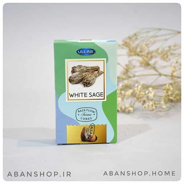 عود مریم گلی وایت سیج آبشاری WHITE SAGE ( اولاس ULLAS )
