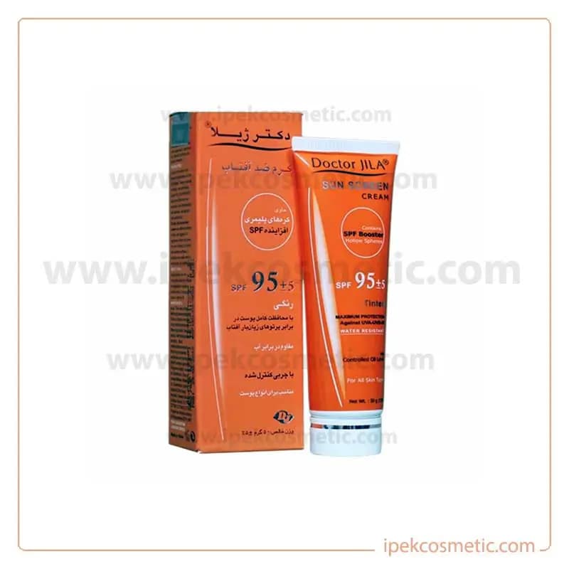 ضد آفتاب رنگی spf 95 مناسب انواع پوست دکتر ژیلا — تصویر ۴