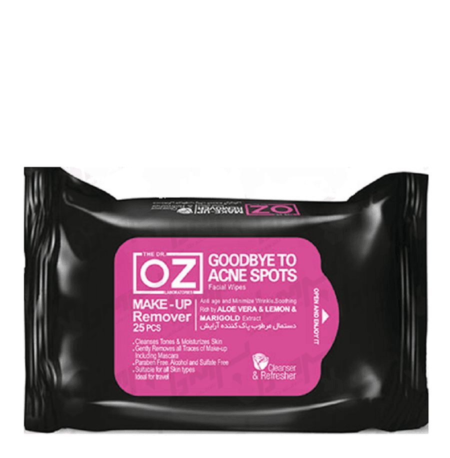 دستمال مرطوب پاک کننده آرایش دکتر آز OZ