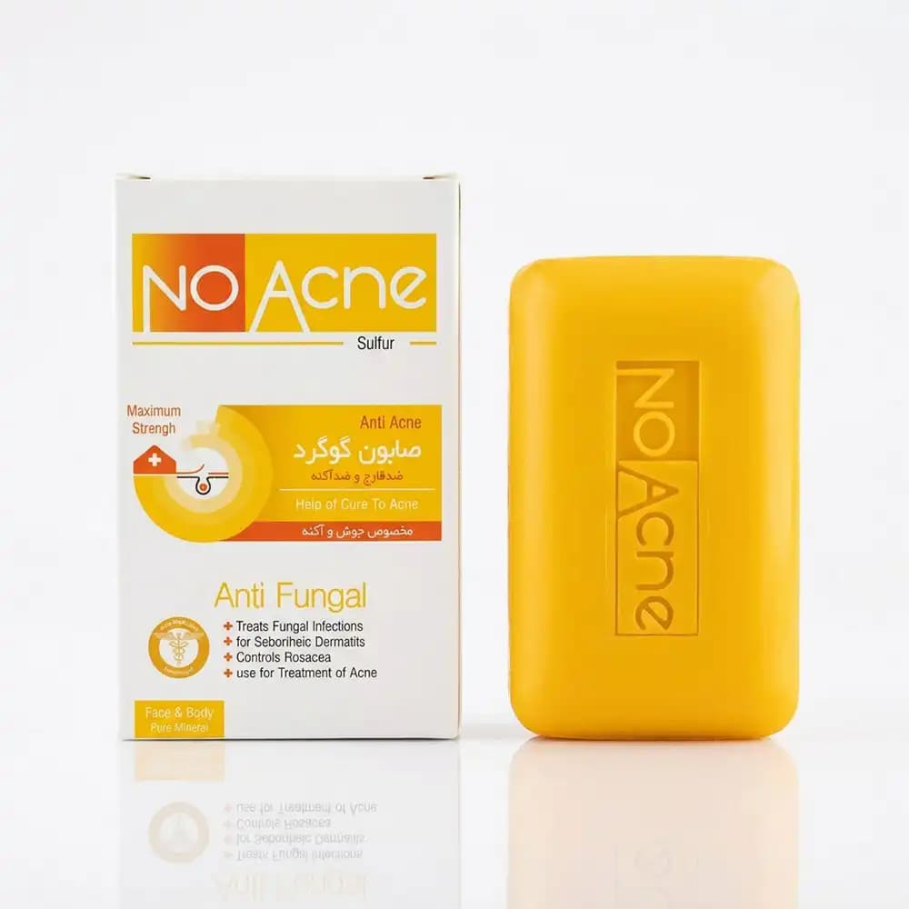 صابون گوگرد ۹.۵ درصد نوآکنه (No Acne) ضد جوش و ضد قارچ وزن 100 گرم — تصویر ۶