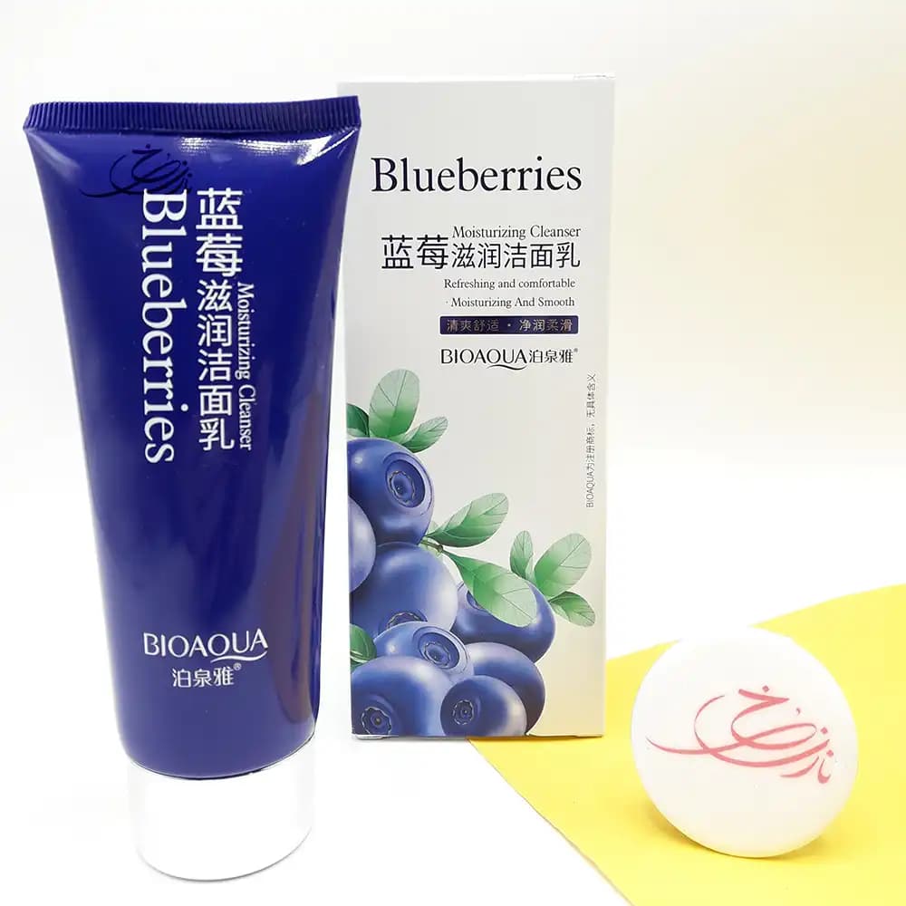 فوم شستشوی صورت ضد جوش بلوبری Blueberries بیوآکوا BIOAQUA حجم 100 گرمی — تصویر ۲