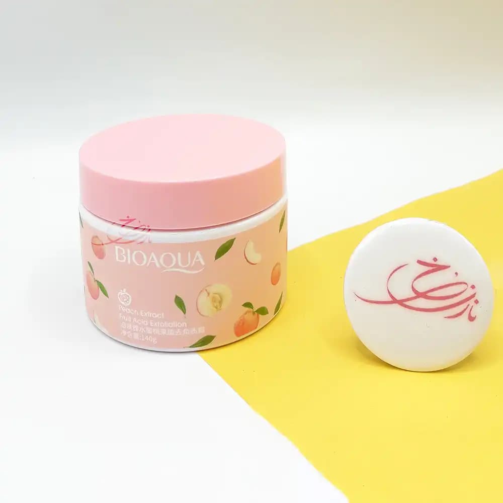 اسکراب هلو بیوآکوا Peach Extract BIOAQUA کاسه ای حجم 140 گرمی — تصویر ۳