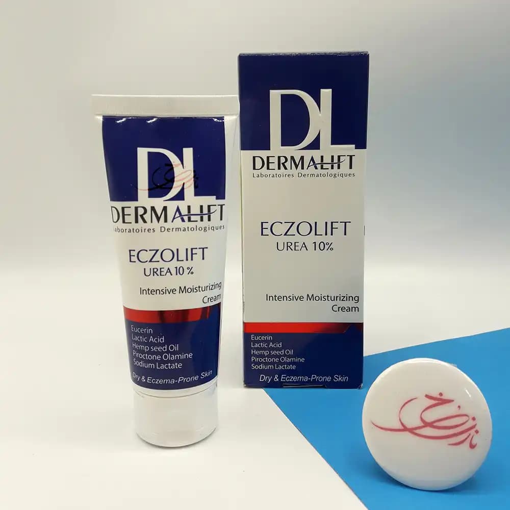 کرم مرطوب کننده و نرم کننده اگزولیفت ECZOLIFT اوره 10% درمالیفت DERMALIFT حجم 75 میلی لیتری