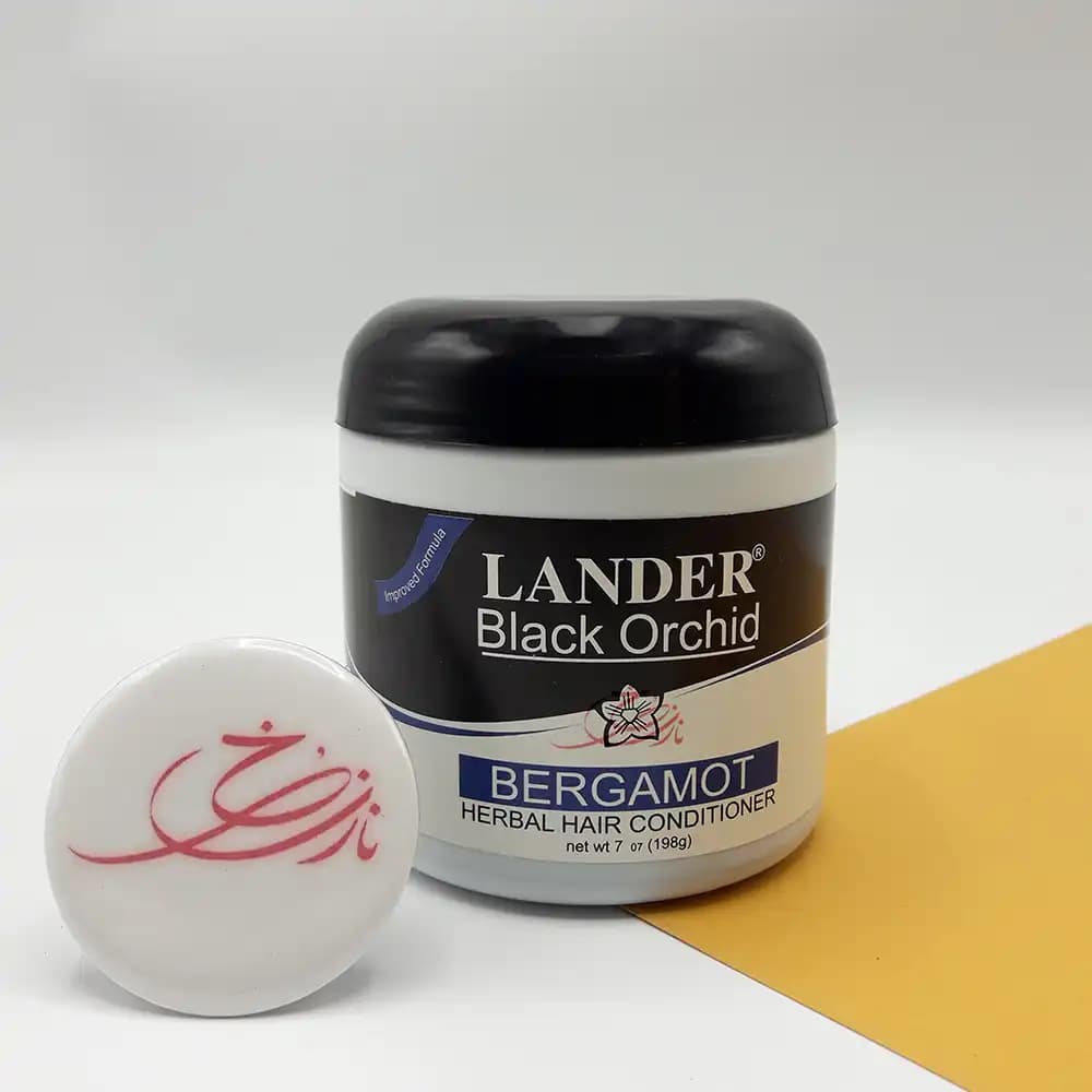 واکس مو لندر LANDER Black Orchid مدل برگاموت BERGAMOT آبی وزن 198 گرم
