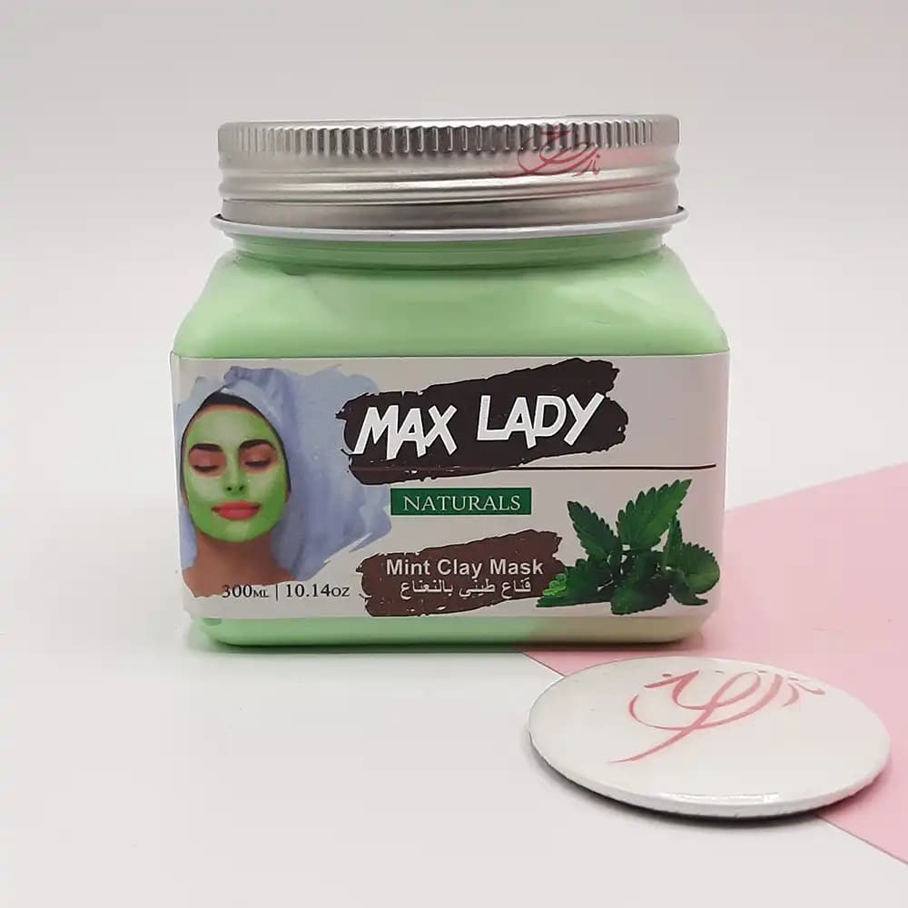 ماسک صورت گچی مکس لیدی MAX LADY مدل نعناع حجم 300 میلی لیتر — تصویر ۲