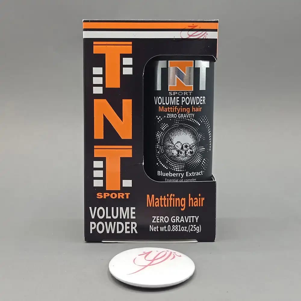 پودر حالت دهنده و حجم دهنده مو اسپرت تی ان تی TNT مدل مات کننده mattifying hair — تصویر ۲