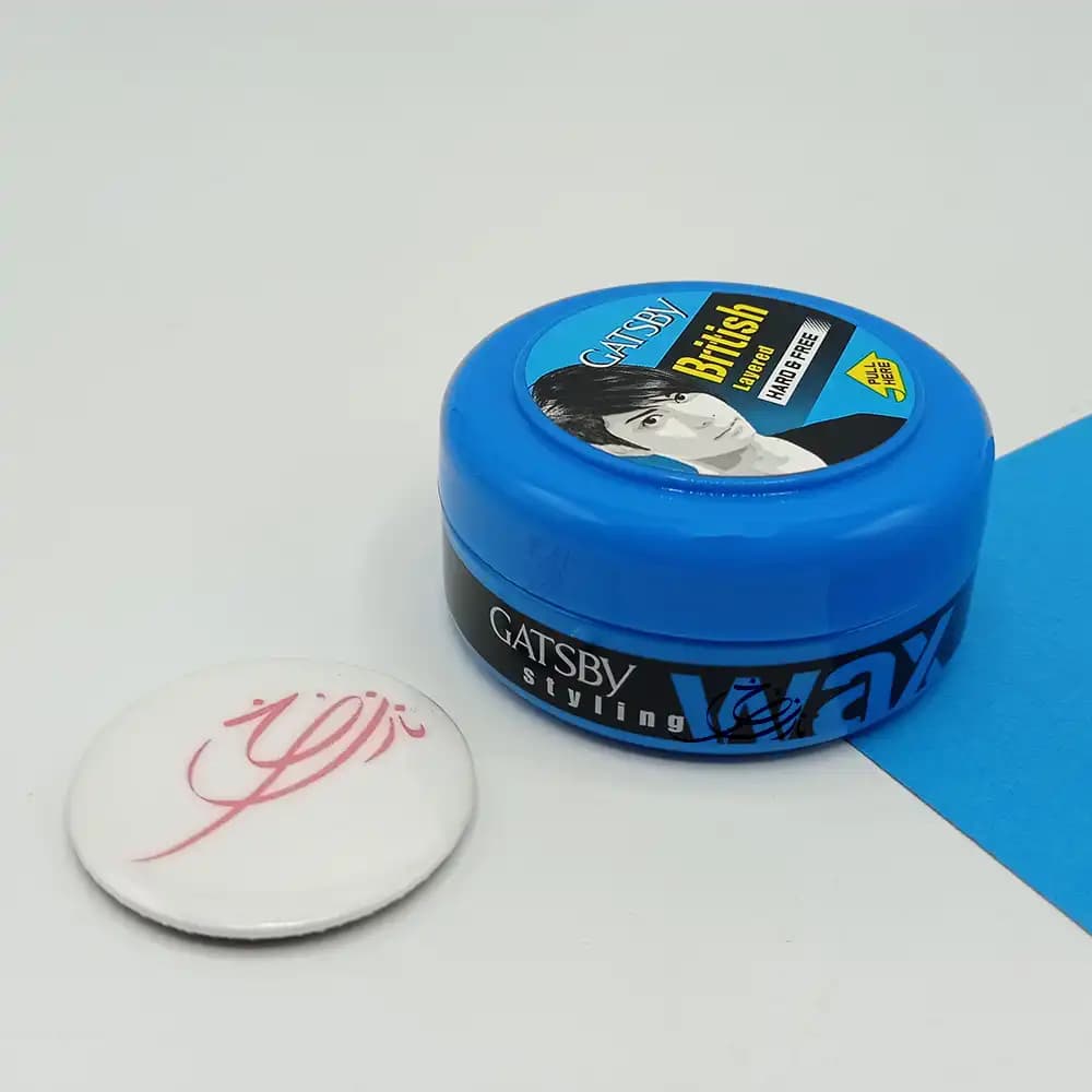 واکس مو آبی گتسبی Gatsby Wax British HARD & FREE حجم 75 گرمی — تصویر ۳