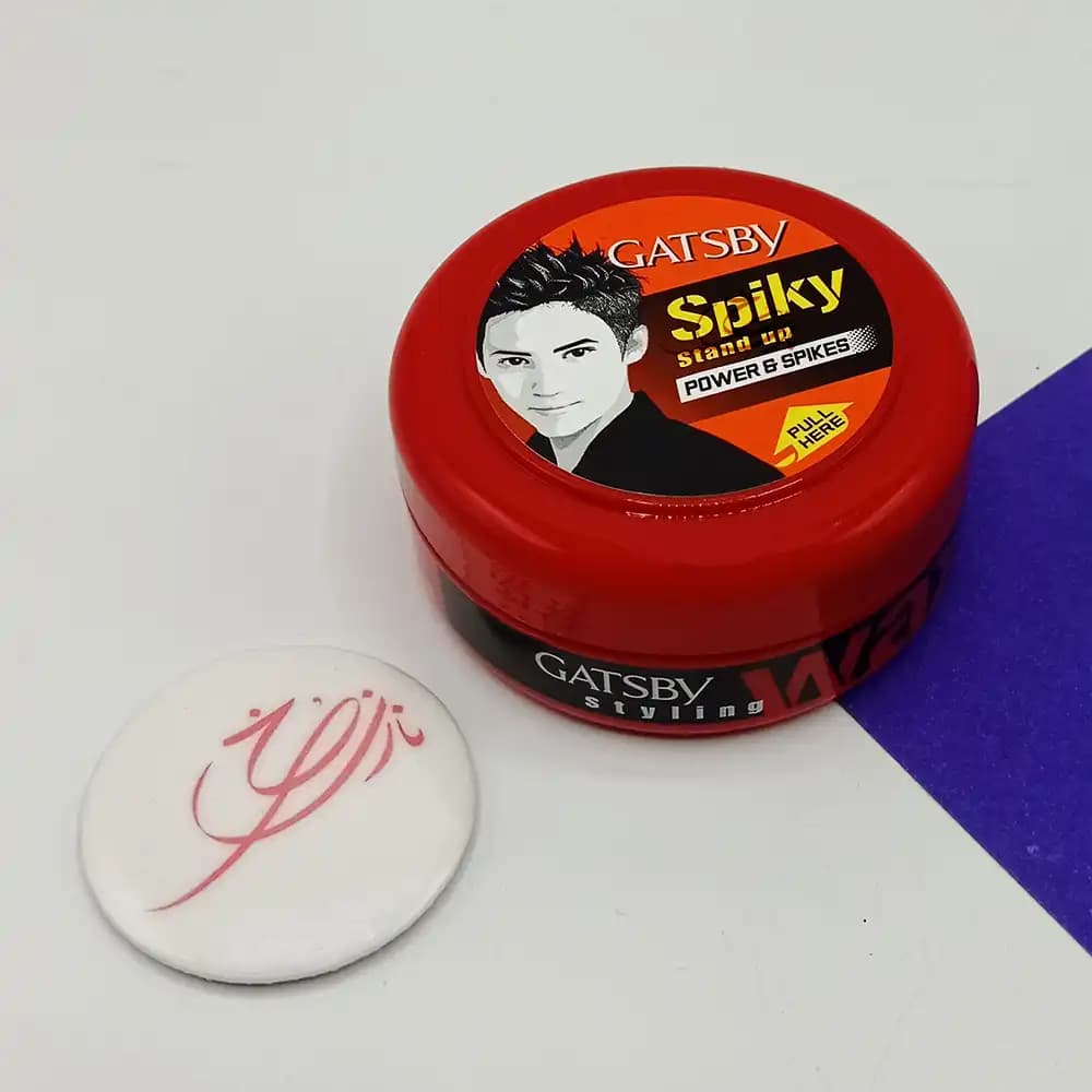 واکس مو قرمز گتسبی Gatsby Wax Spiky POWER & SPIKES حجم 75 گرمی — تصویر ۲