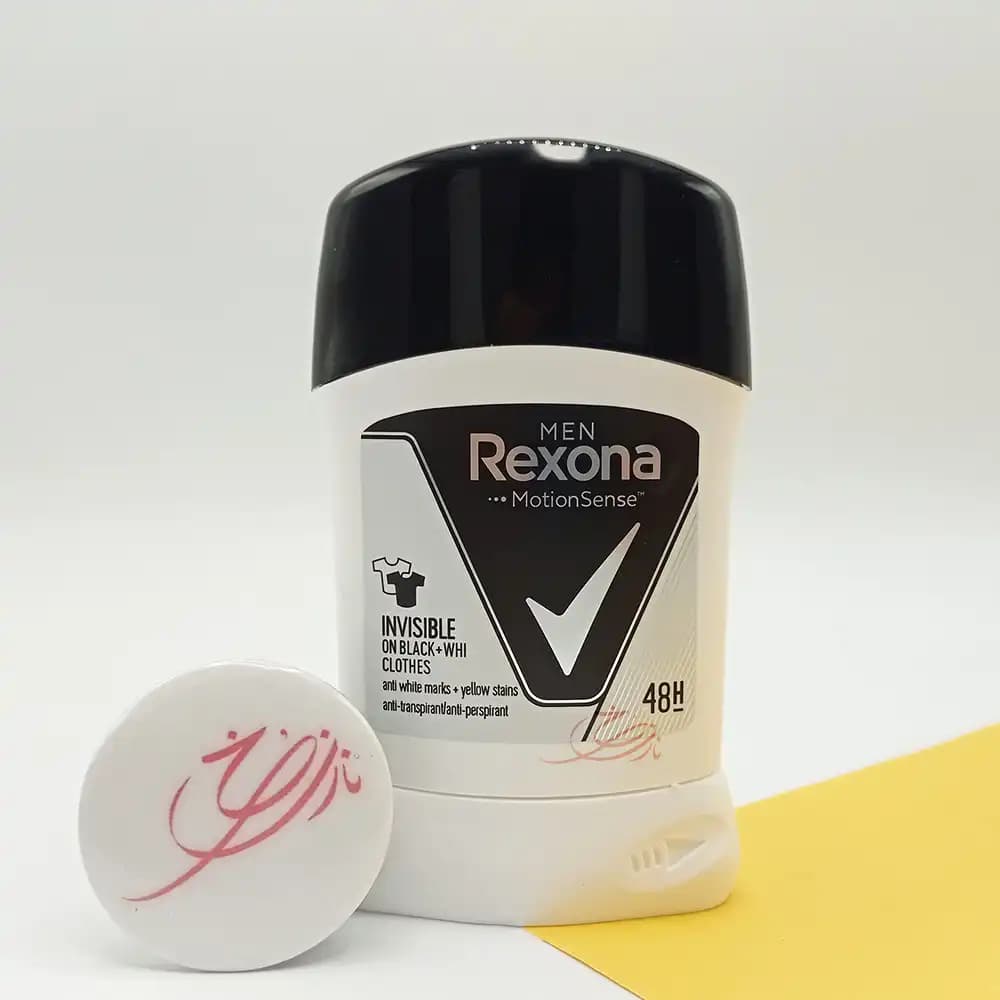مام صابونی مردانه رکسونا من Rexona men مدل BLACK+WHITE حجم 50 میلی لیتر