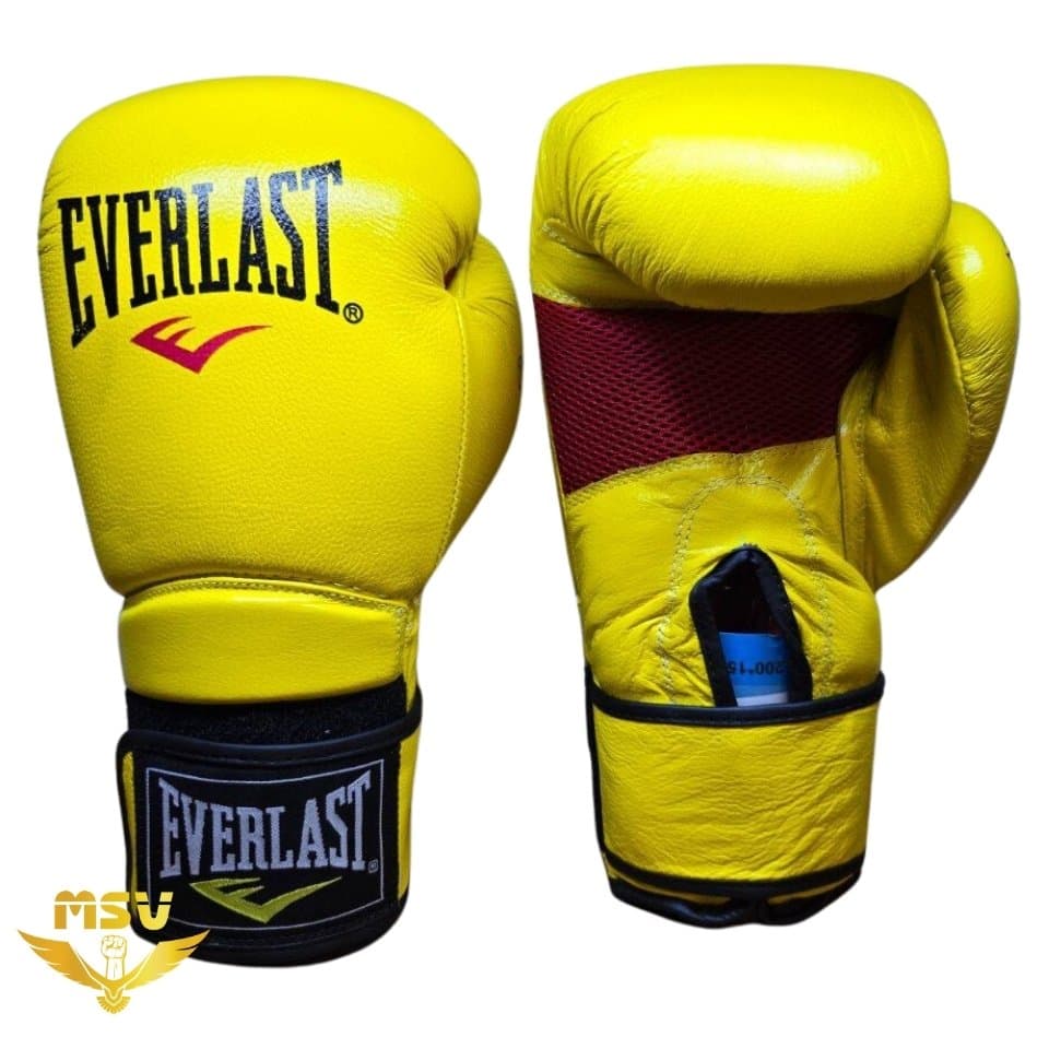 دستکش بوکس چرم اورلست EVERLAST حرفه‌ای آتل‌دار 12 اونس