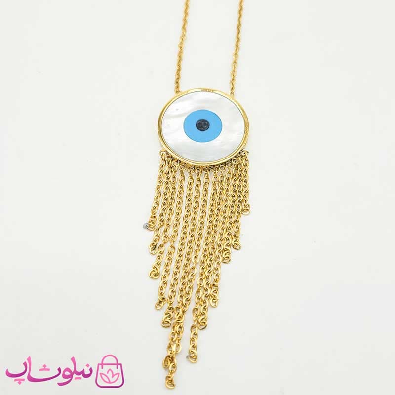 گردنبند زنانه چشم نظری آویزدار کد 12