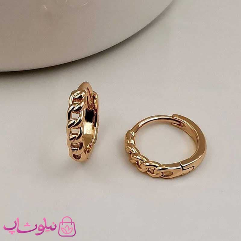 گوشواره حلقه ای کوچک ژوپینگ طرح کارتیه کد 219
