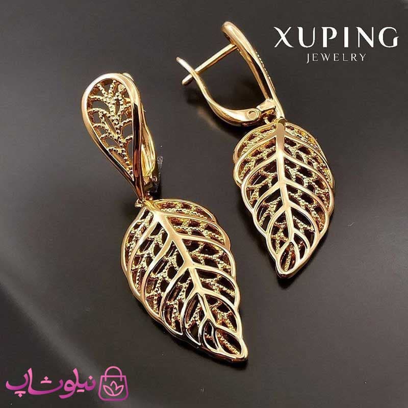 گوشواره آویز ژوپینگ مدل برگ کد 2337