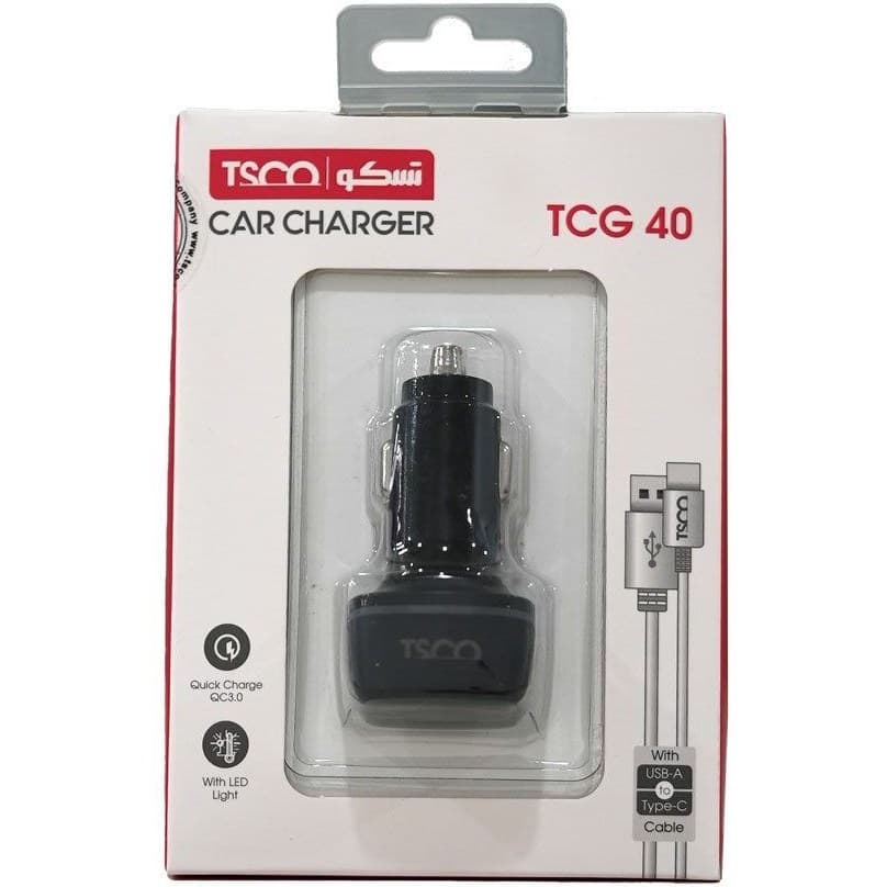 شارژر فندکی تسکو مدل TCG40 ظرفیت ۳۰ وات با تکنولوژی شارژ سریع — تصویر ۸