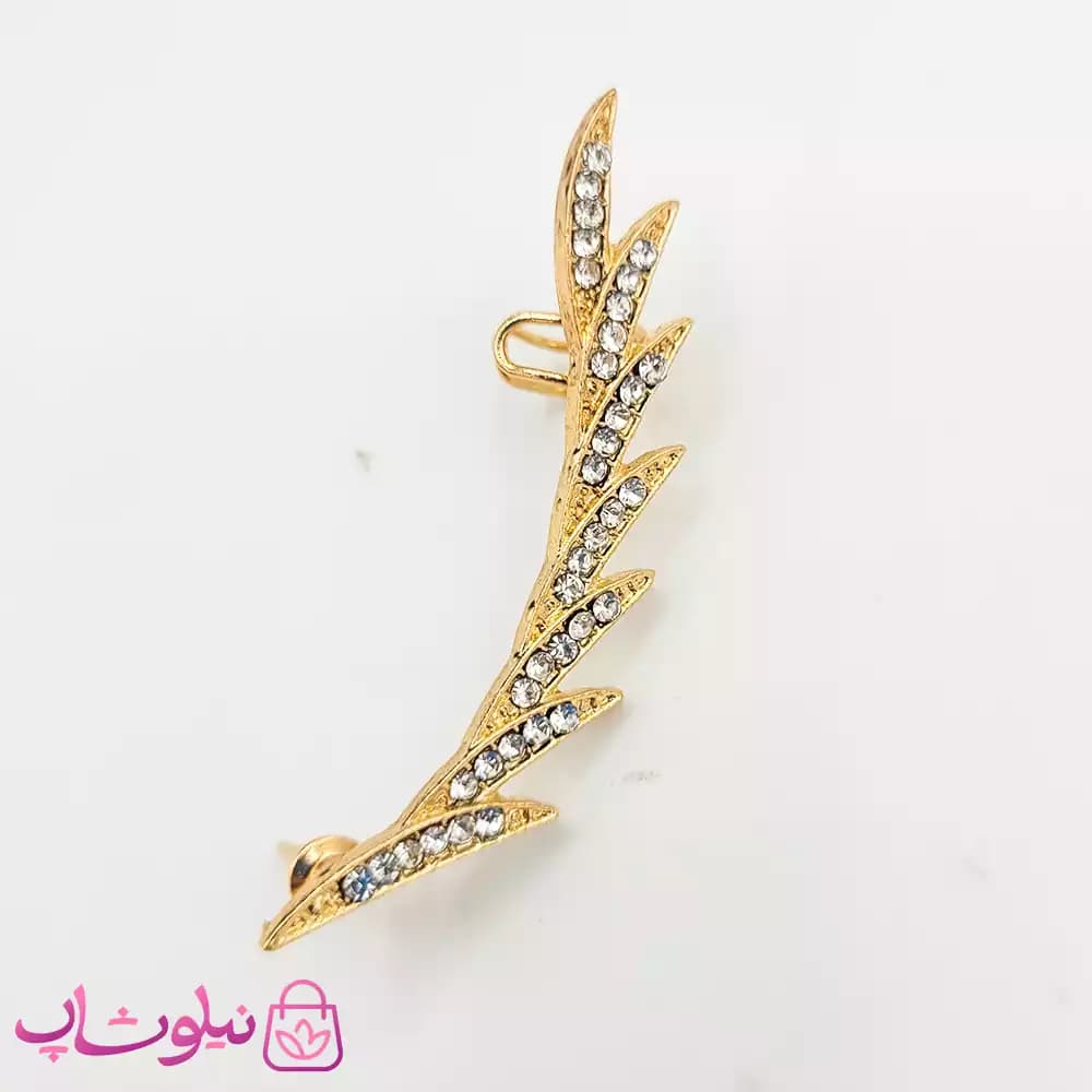 گوشواره لاله گوش طرح شاخه برگ