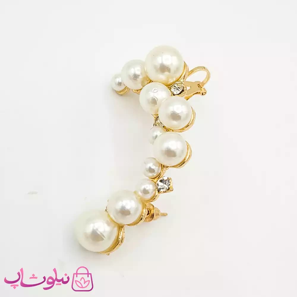 گوشواره لاله گوش طرح مرواریدی