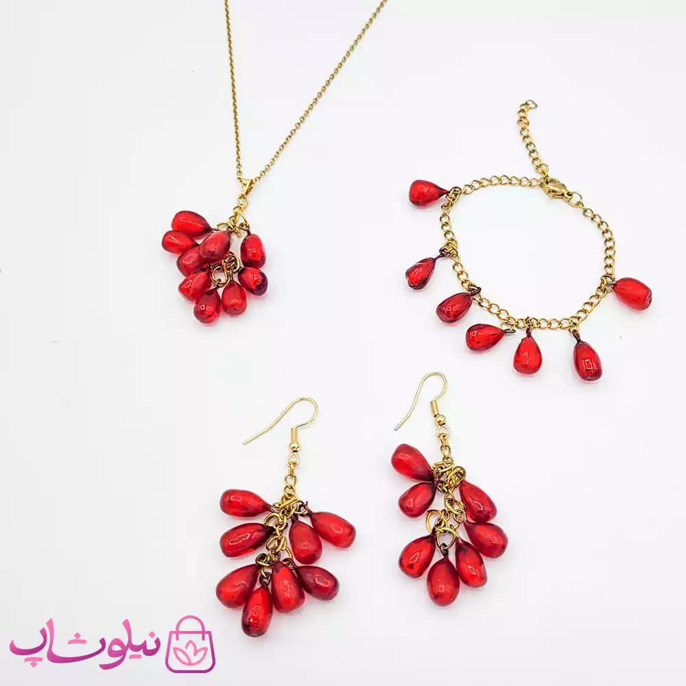 دستبند زنانه طرح انار کد 1491 — تصویر ۲