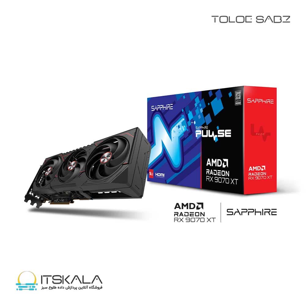 کارت گرافیک Sapphire مدل PULSE AMD Radeon RX 9070 XT — تصویر ۲