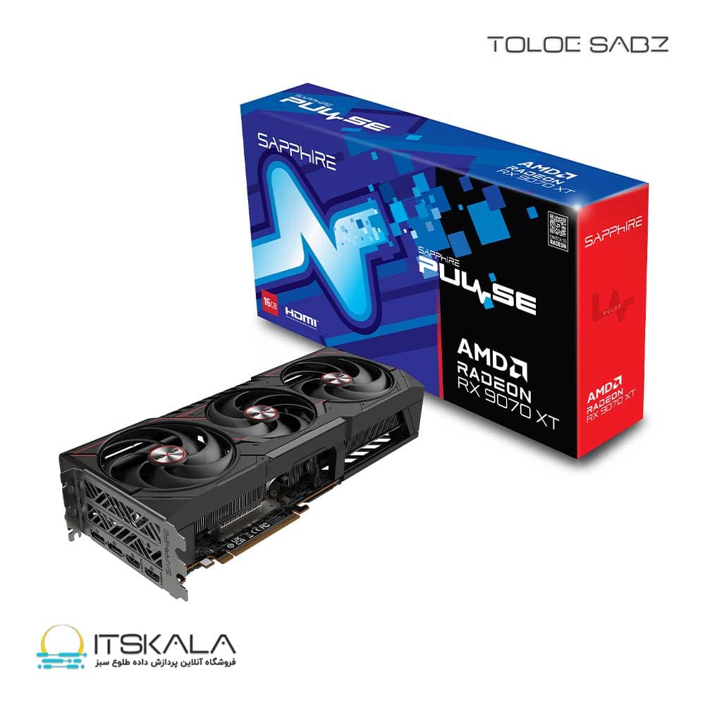 کارت گرافیک Sapphire مدل PULSE AMD Radeon RX 9070 XT — تصویر ۳