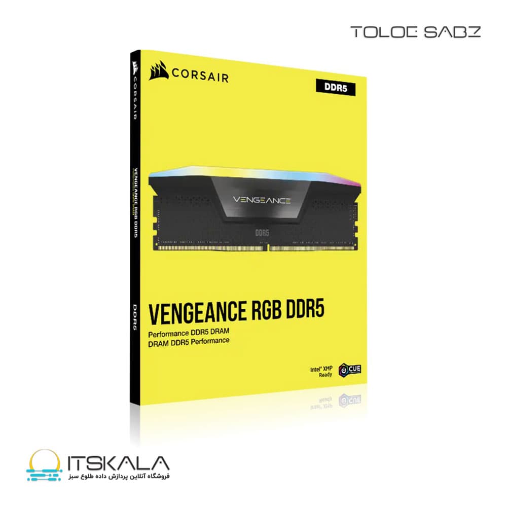 رم دسکتاپ دو کاناله کورسیر مدل VENGEANCE RGB 32GB (2x16GB) DDR5 DRAM 7000MHz CL40 — تصویر ۳