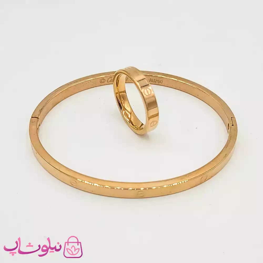 ست انگشتر و دستبند مردانه و زنانه کارتیه