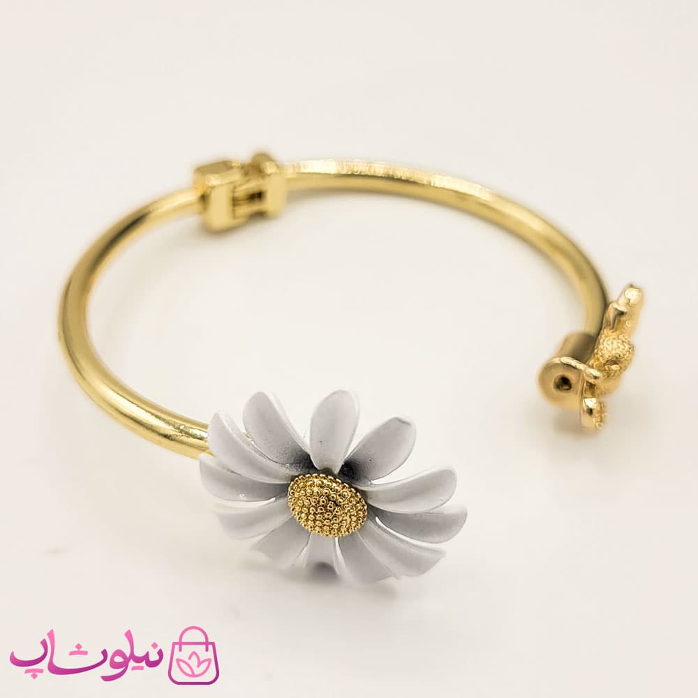 دستبند زنانه طرح گل بابونه