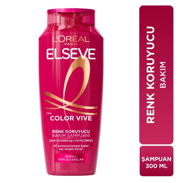 شامپو مخصوص موهای رنگ شده و هایلایت لورال ELSEVE مدل COLOR VIVE