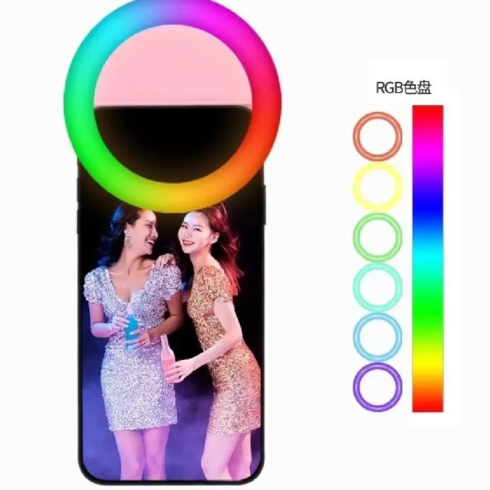 رینگ لایت سلفی RGB Ring Light phone RG 01 selfieRGB Ring Light phone RG 01 selfie — تصویر ۹