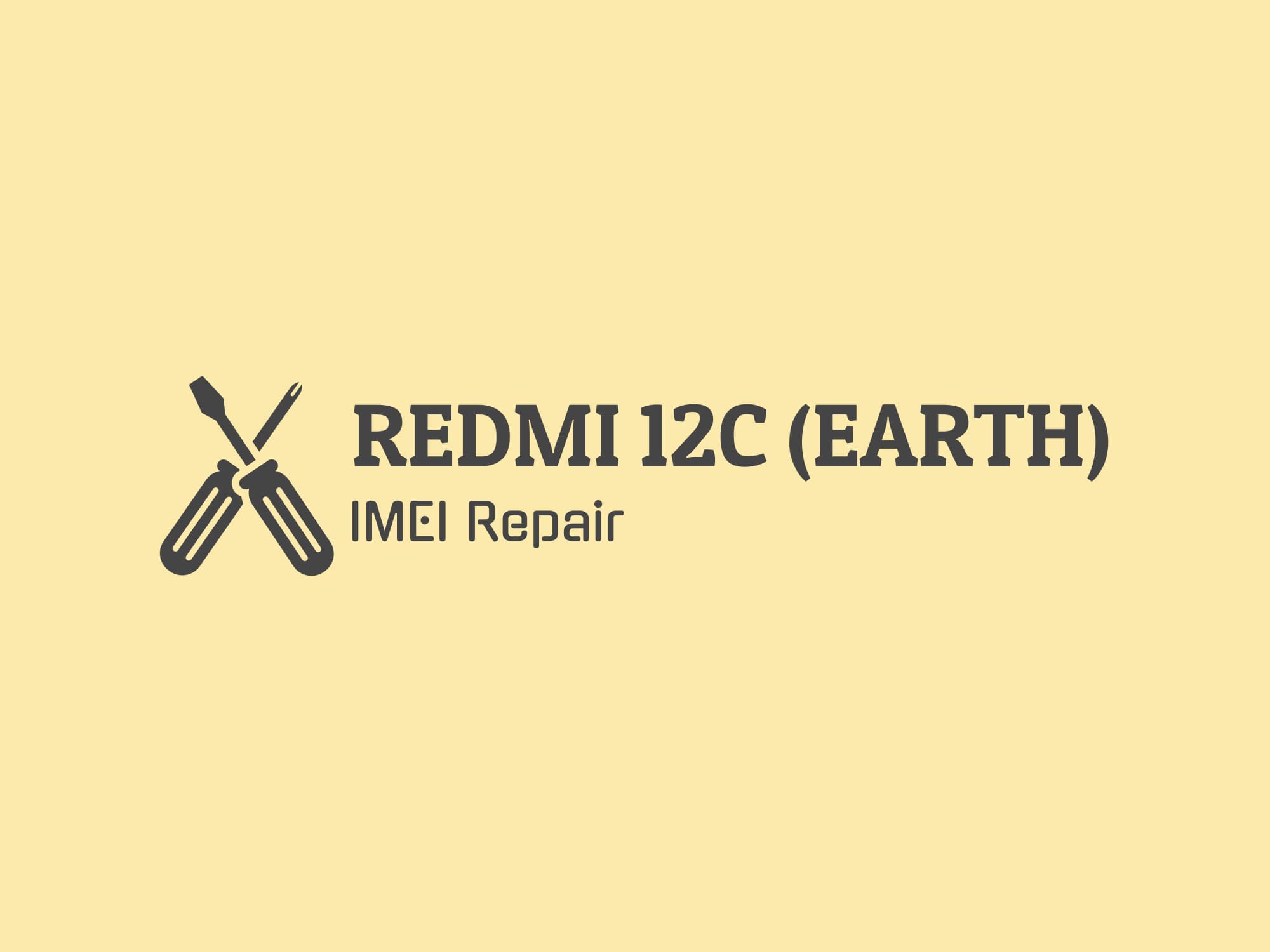 REDMI 12C (earth) ترمیم سریال