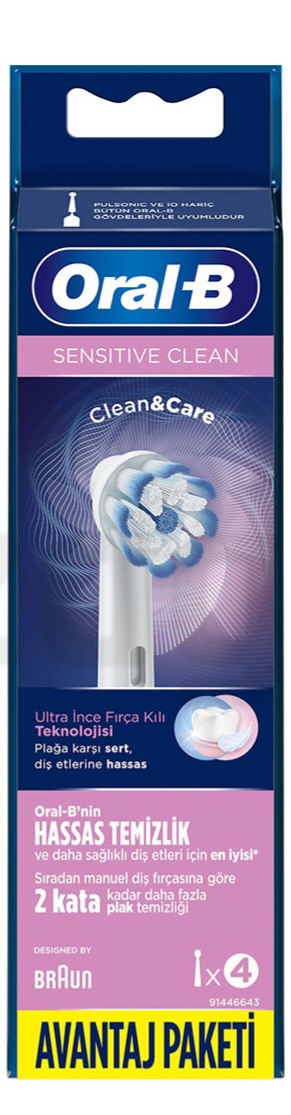 یدک مسواک برقی اورال بی مدل Sensitive Clean بسته 4 عددیoral_b — تصویر ۸