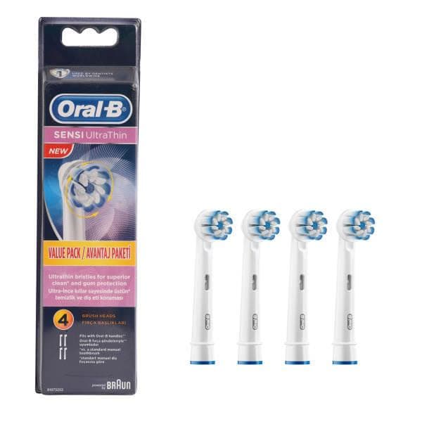 یدک مسواک برقی اورال بی مدل Sensitive Clean بسته 4 عددیoral_b