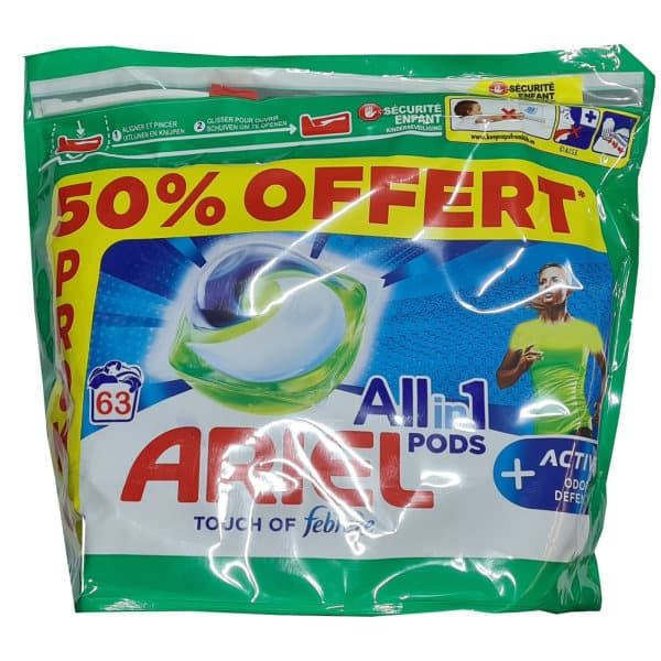 قرص ماشین لباسشویی آریل ARIELمدل Pods بسته 63عددی