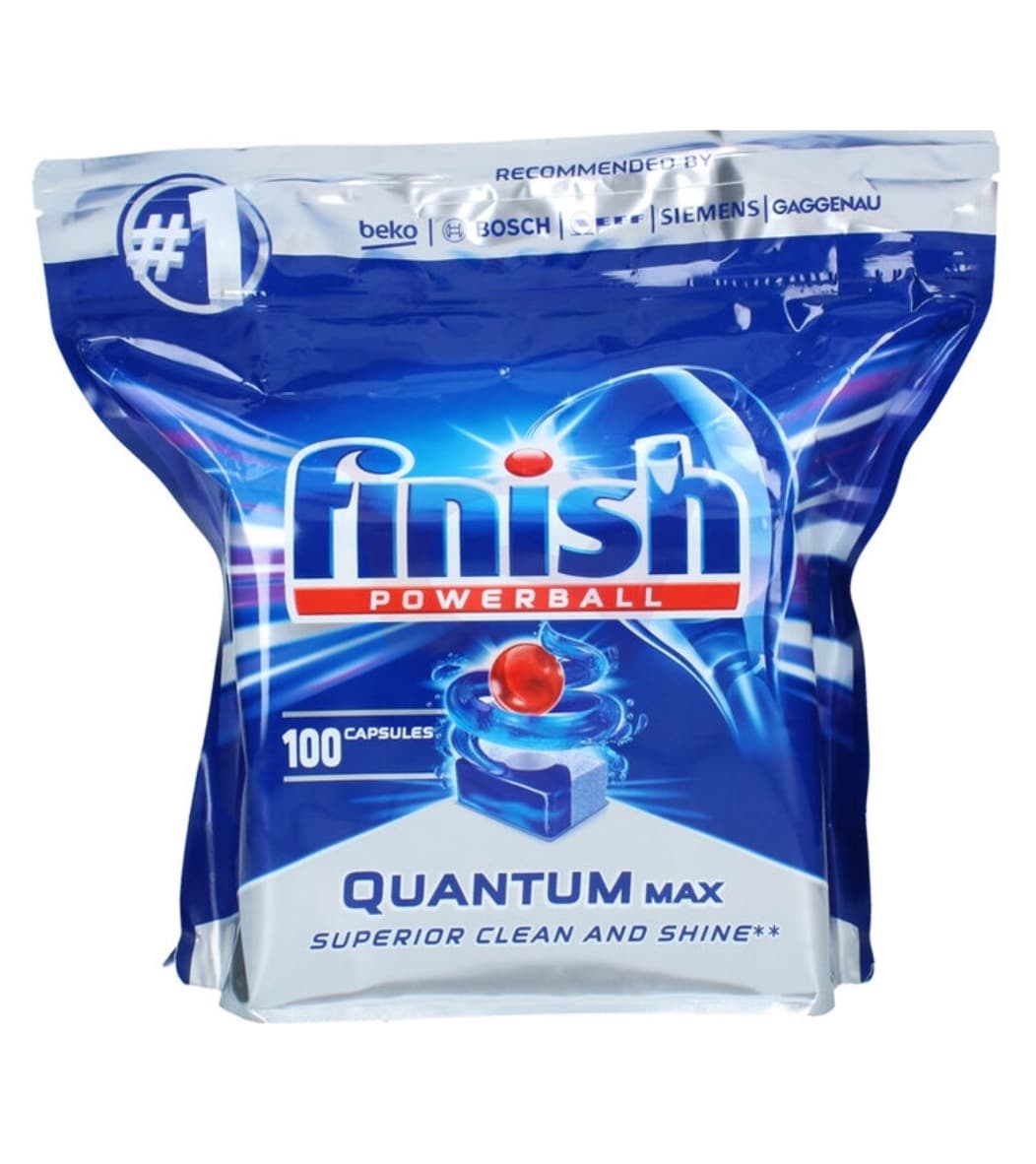قرص ماشین ظرفشویی فنیش 100عددی مدل کوانتوم finish — تصویر ۲