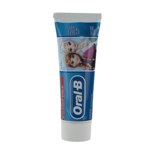 خمیر دندان کودک اورال بی Oral-B Junior +3 Years مدل Frozen حجم 75 میلی لیتر