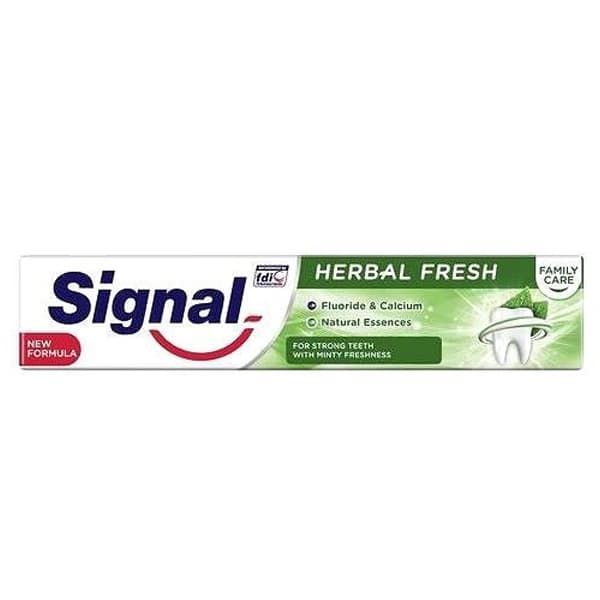 خمیر دندان سیگنال signal مدل Herbal Fresh (هربال فرش) حجم 75 میلی لیتر