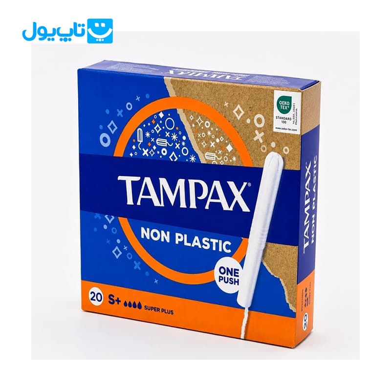 تامپون تامپکس Tampax مدل Super Plus سوپر پلاس چهار قطره‌ با قدرت جذب بالا بسته 20 عددی — تصویر ۳