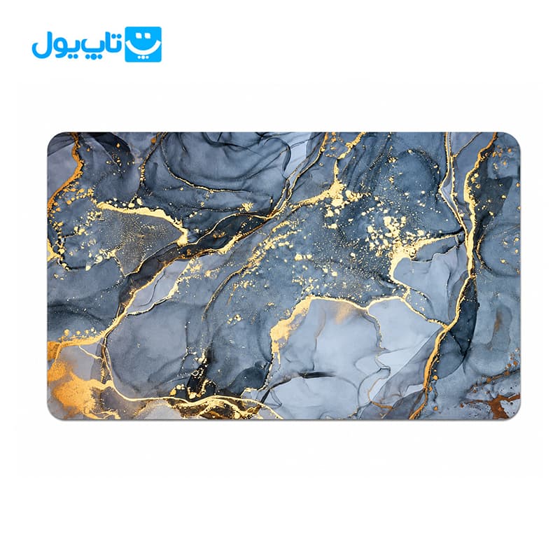 پادری سیلیکونی ترک مستطیلی طرح ماربل ابعاد 50*80 — تصویر ۵