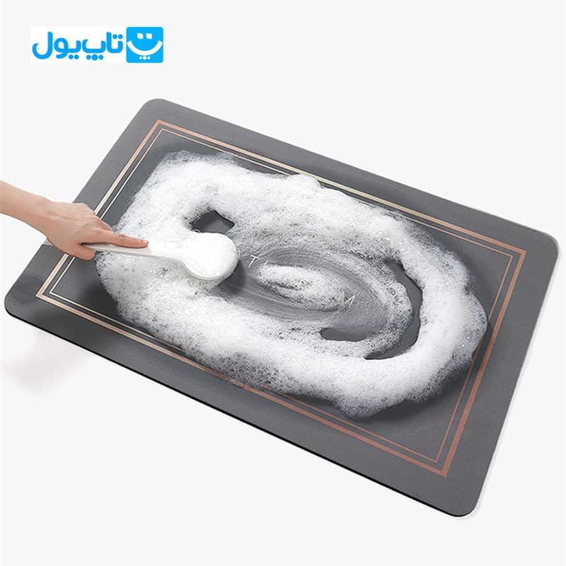 پادری سیلیکونی ترک مستطیلی طرح ماربل ابعاد 50*80 — تصویر ۷