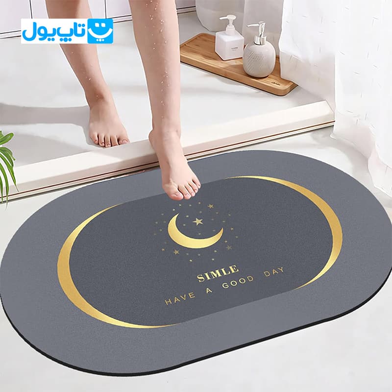 پادری سیلیکونی ترک مستطیلی طرح Shower Time ابعاد 50*80 — تصویر ۶