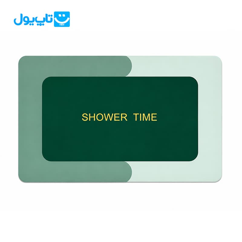 پادری سیلیکونی ترک مستطیلی طرح Shower Time ابعاد 50*80 — تصویر ۲