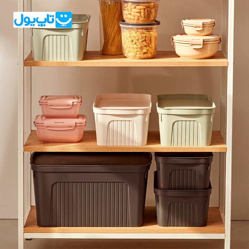 باکس نظم‌دهنده درب دار دونیا پلاستیک Dunya Plastik مدل 30533 ظرفیت 27 لیتر — تصویر ۵