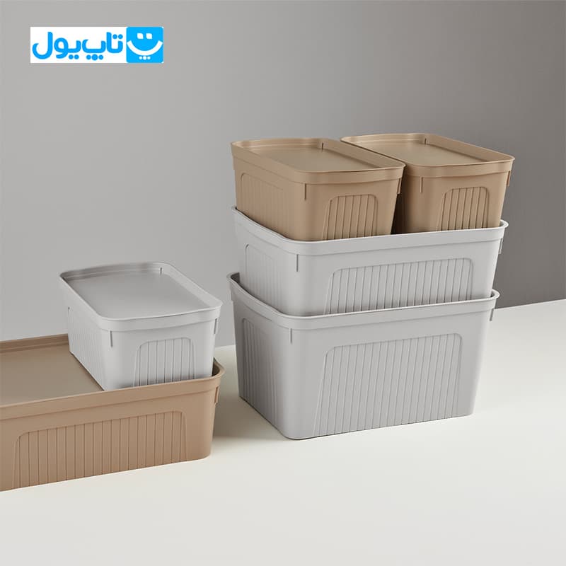 باکس نظم‌دهنده درب دار دونیا پلاستیک Dunya Plastik مدل 30533 ظرفیت 27 لیتر — تصویر ۷